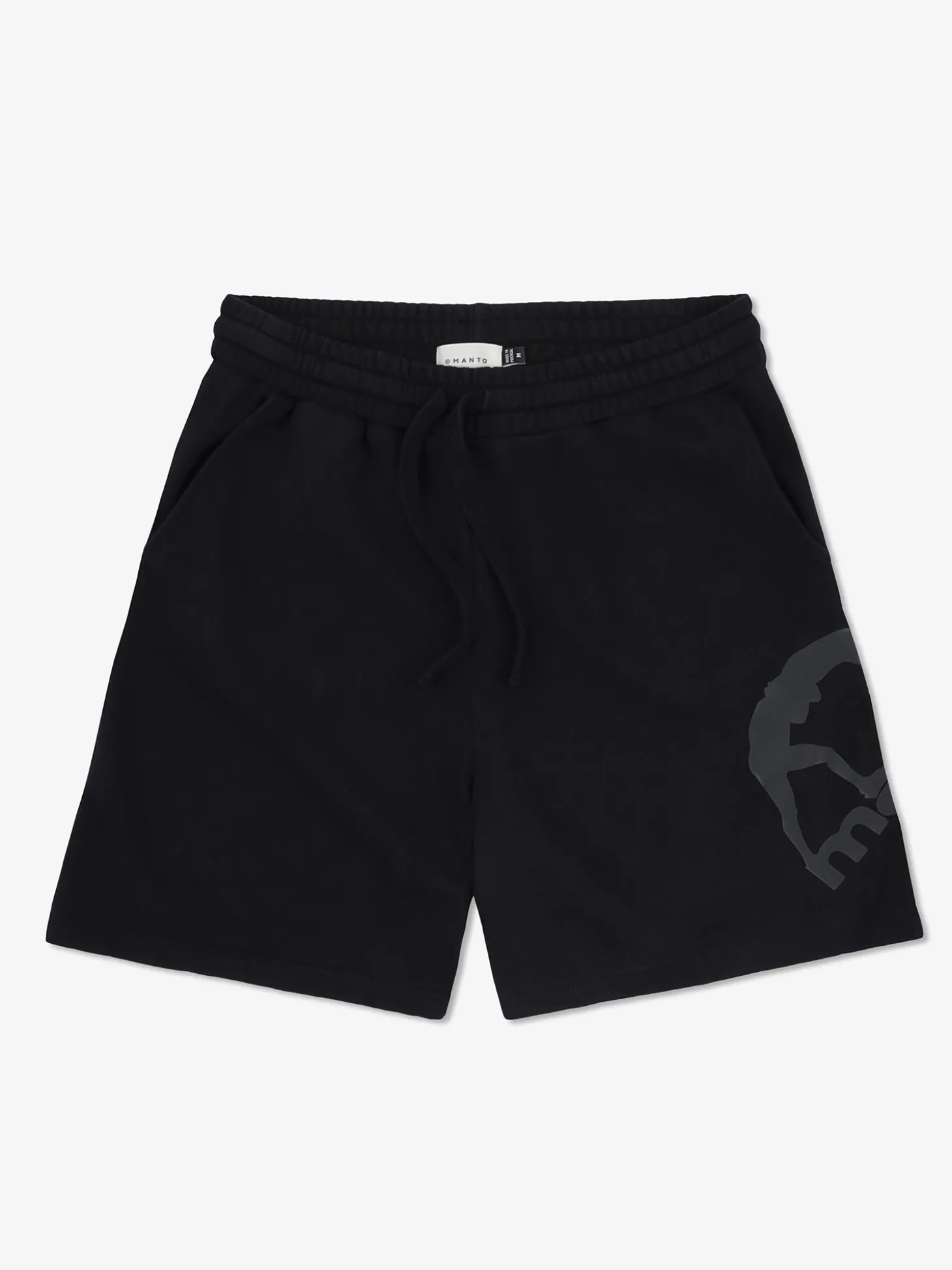 MANTO Baumwollshorts LOGO schwarz