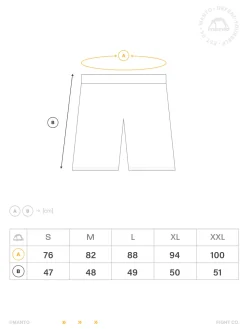 MANTO Baumwollshorts LOGO schwarz