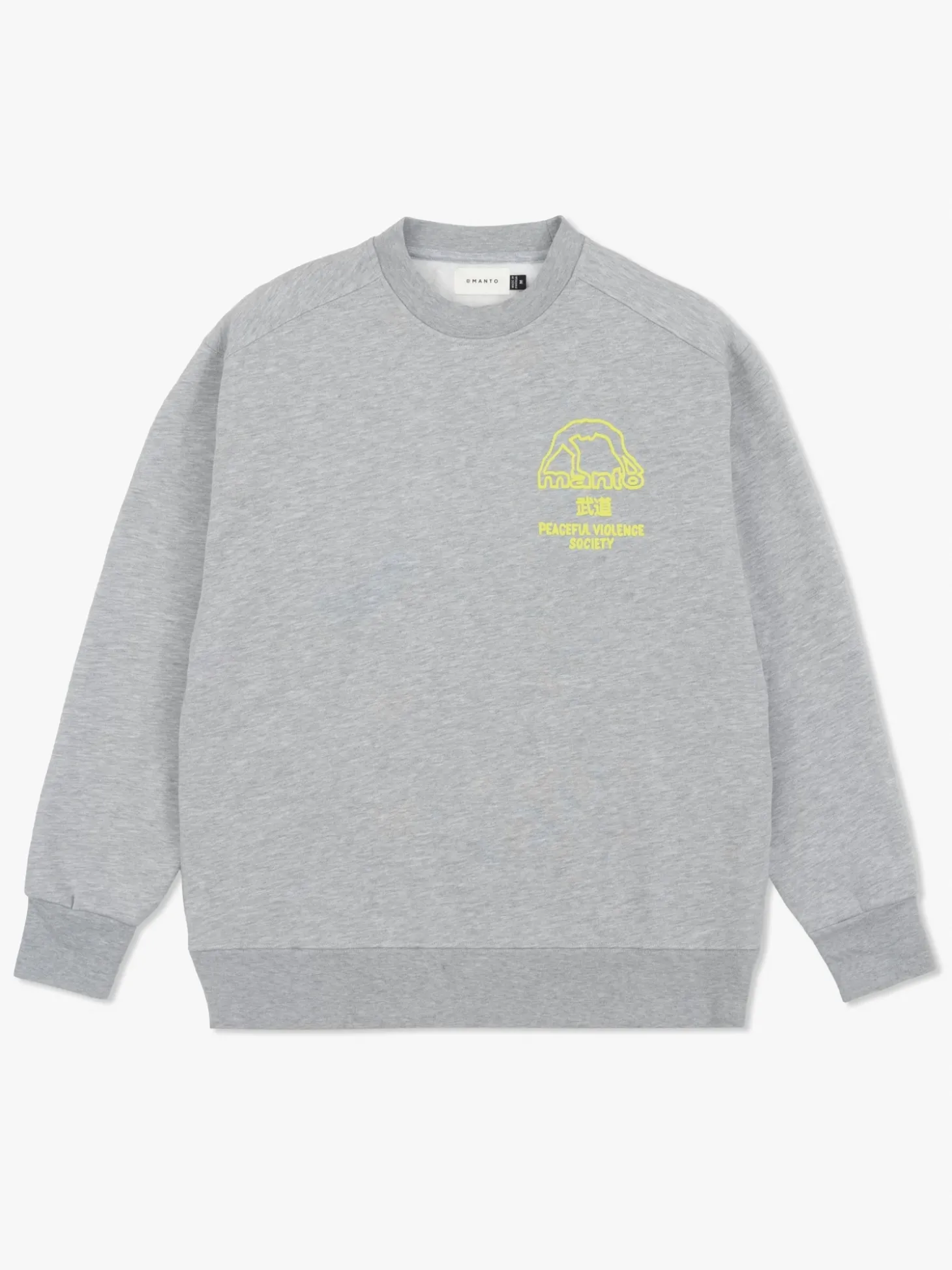 MANTO crewneck SOCIETY heather gray