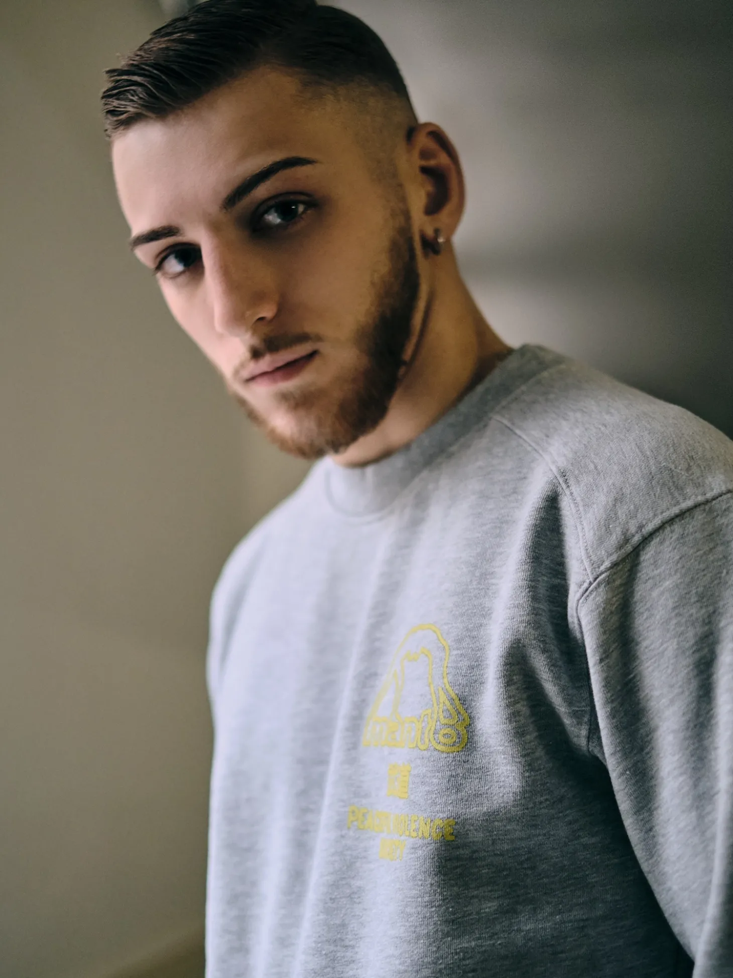 MANTO crewneck SOCIETY heather gray
