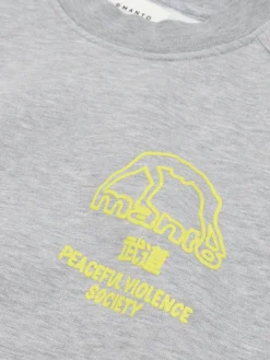 MANTO crewneck SOCIETY heather gray