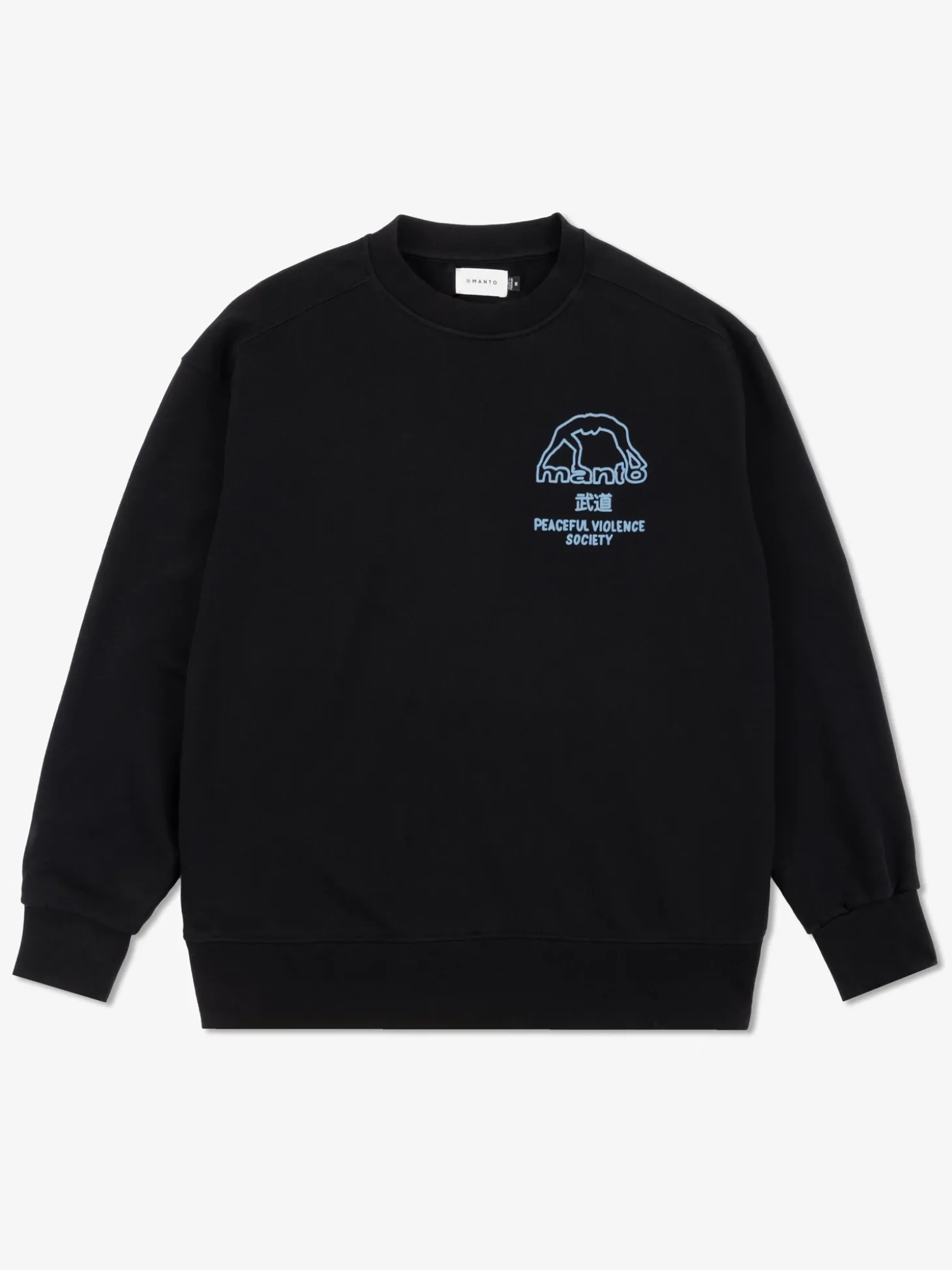 MANTO crewneck SOCIETY schwarz
