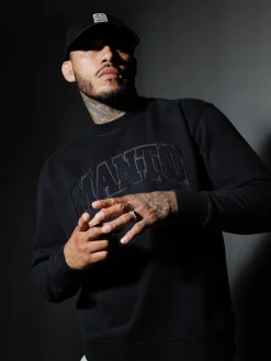 MANTO crewneck VARSITY  schwarz
