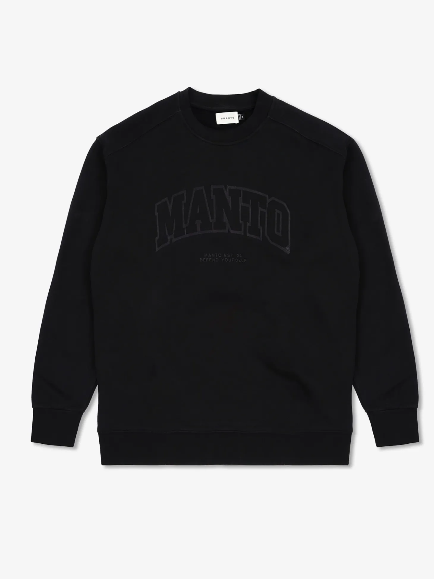 MANTO crewneck VARSITY schwarz