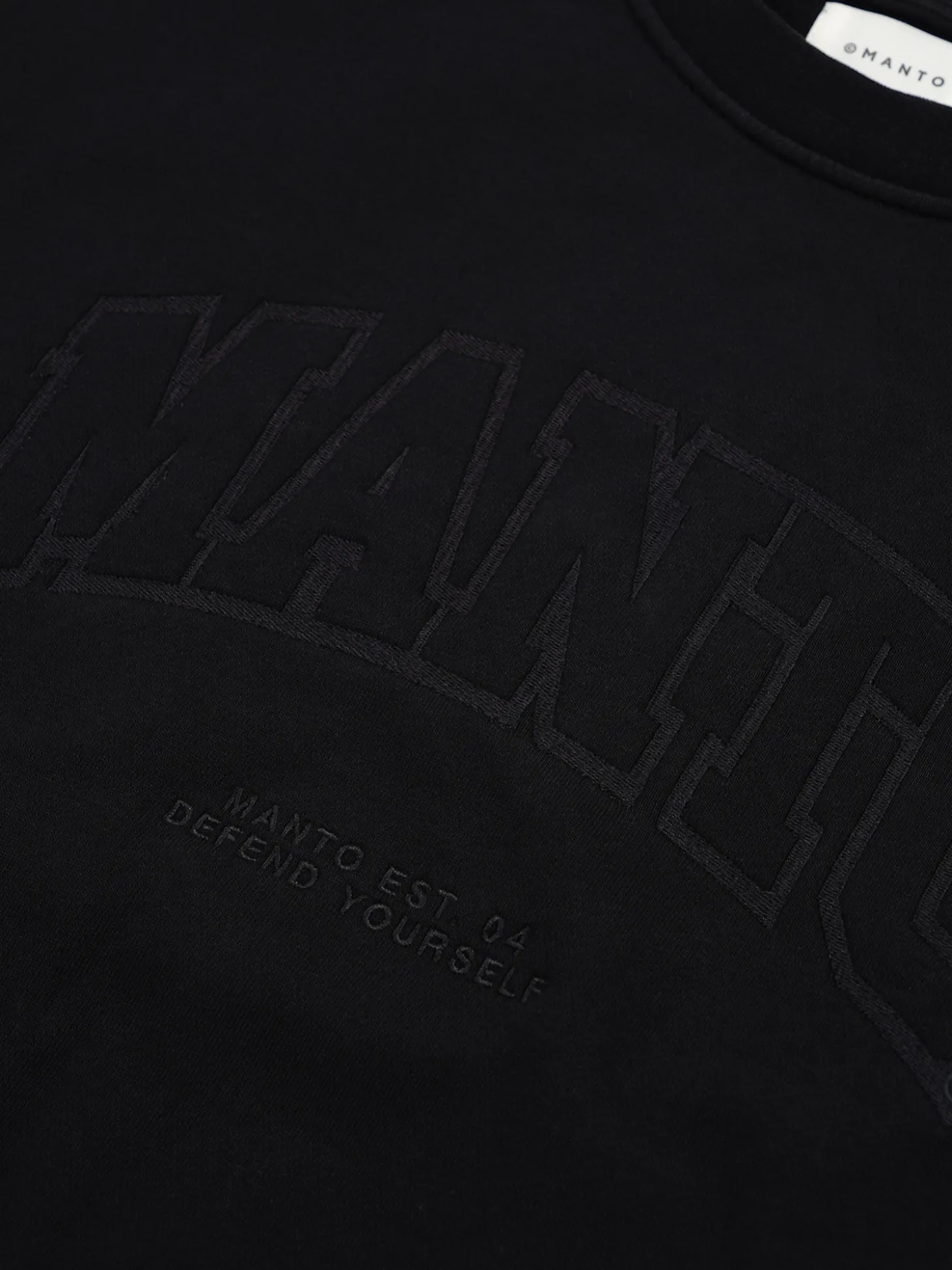 MANTO crewneck VARSITY schwarz