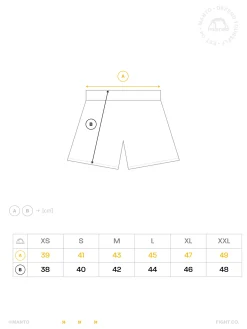 MANTO fight shorts ATOMIC blau