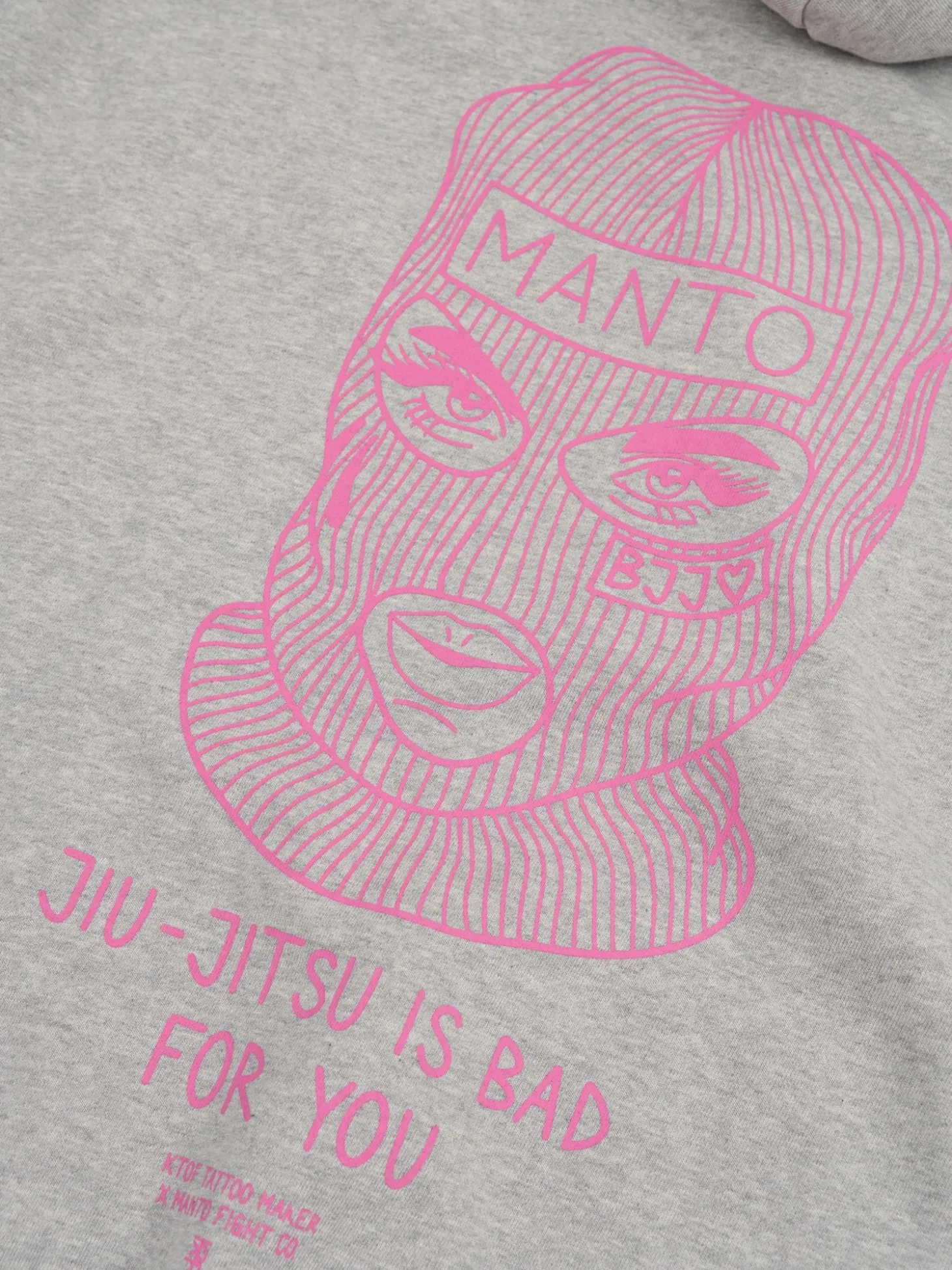 MANTO hoodie BALACLAVA OVERSIZE melange