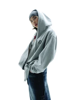 MANTO hoodie FIGHT COMPANY heather gray