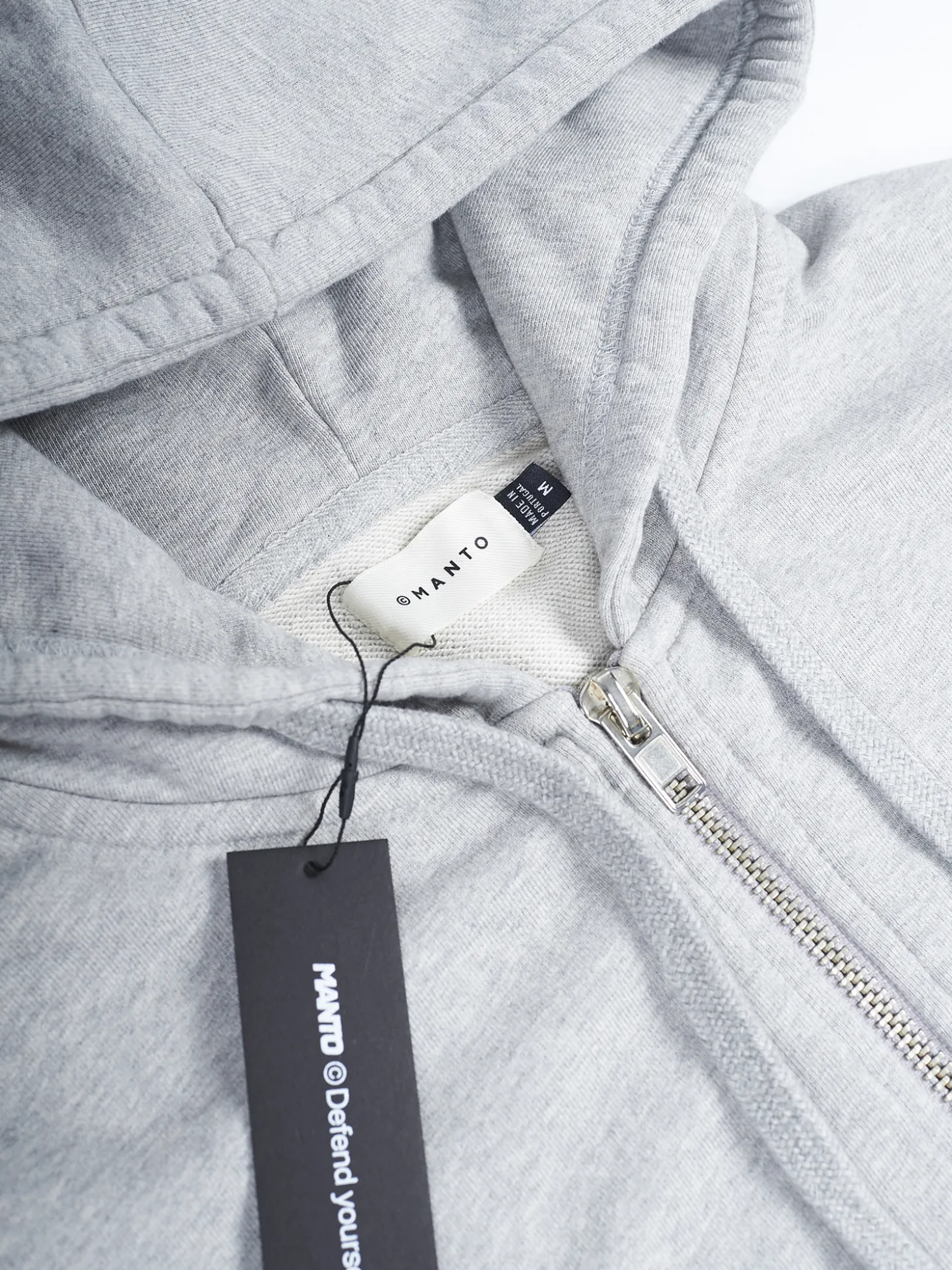 MANTO hoodie FIGHT COMPANY heather gray