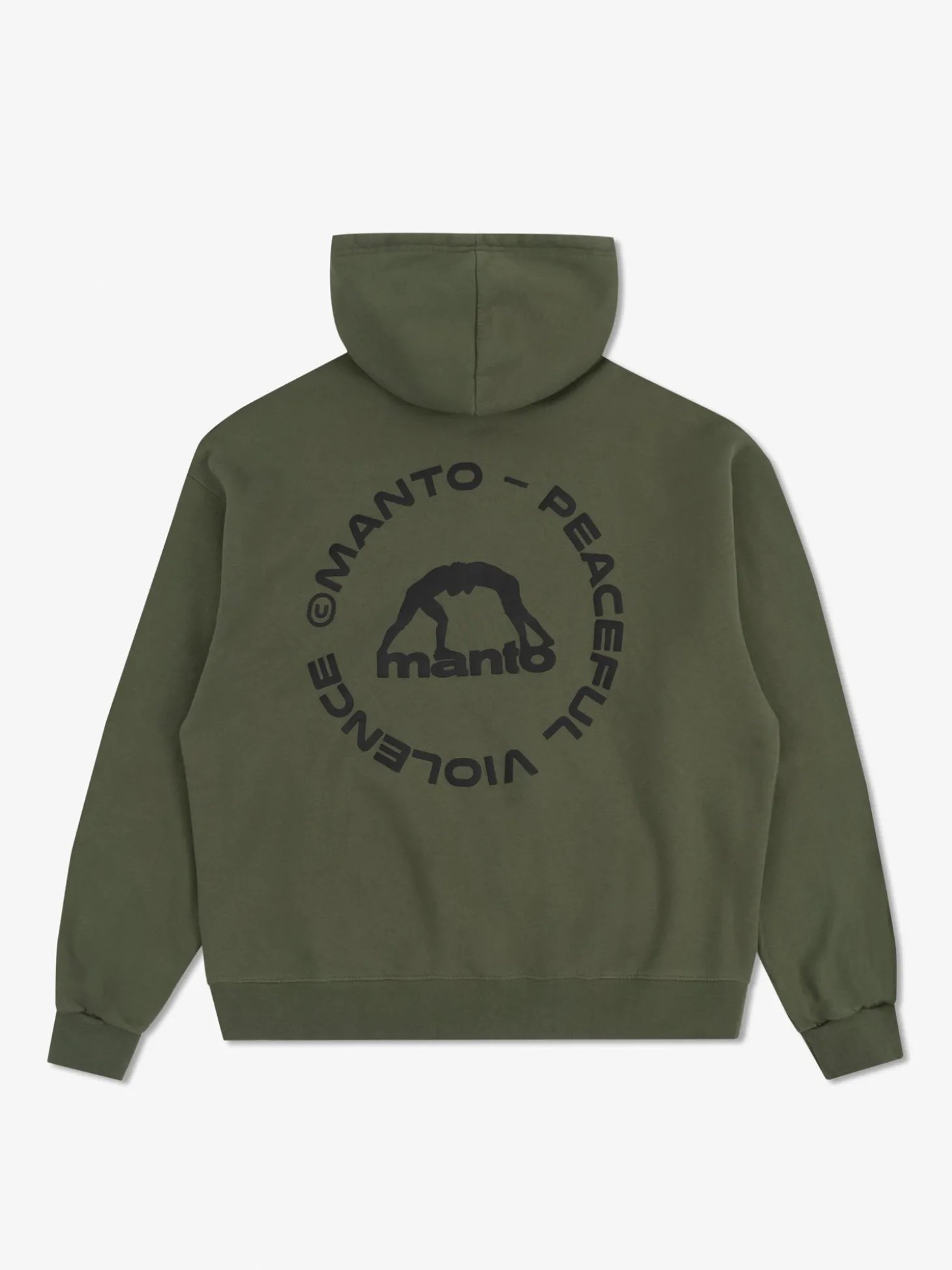 MANTO hoodie LABEL 25 OVERSIZE khaki