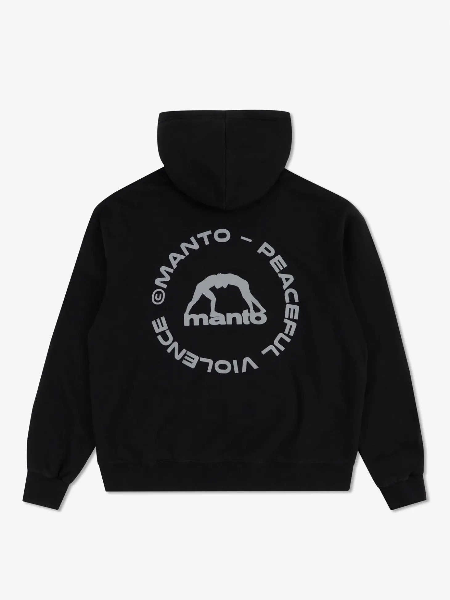 MANTO hoodie LABEL 25 OVERSIZE schwarz