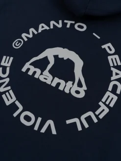 MANTO hoodie LABEL 25 OVERSIZE marineblau