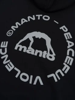MANTO hoodie LABEL 25 OVERSIZE schwarz