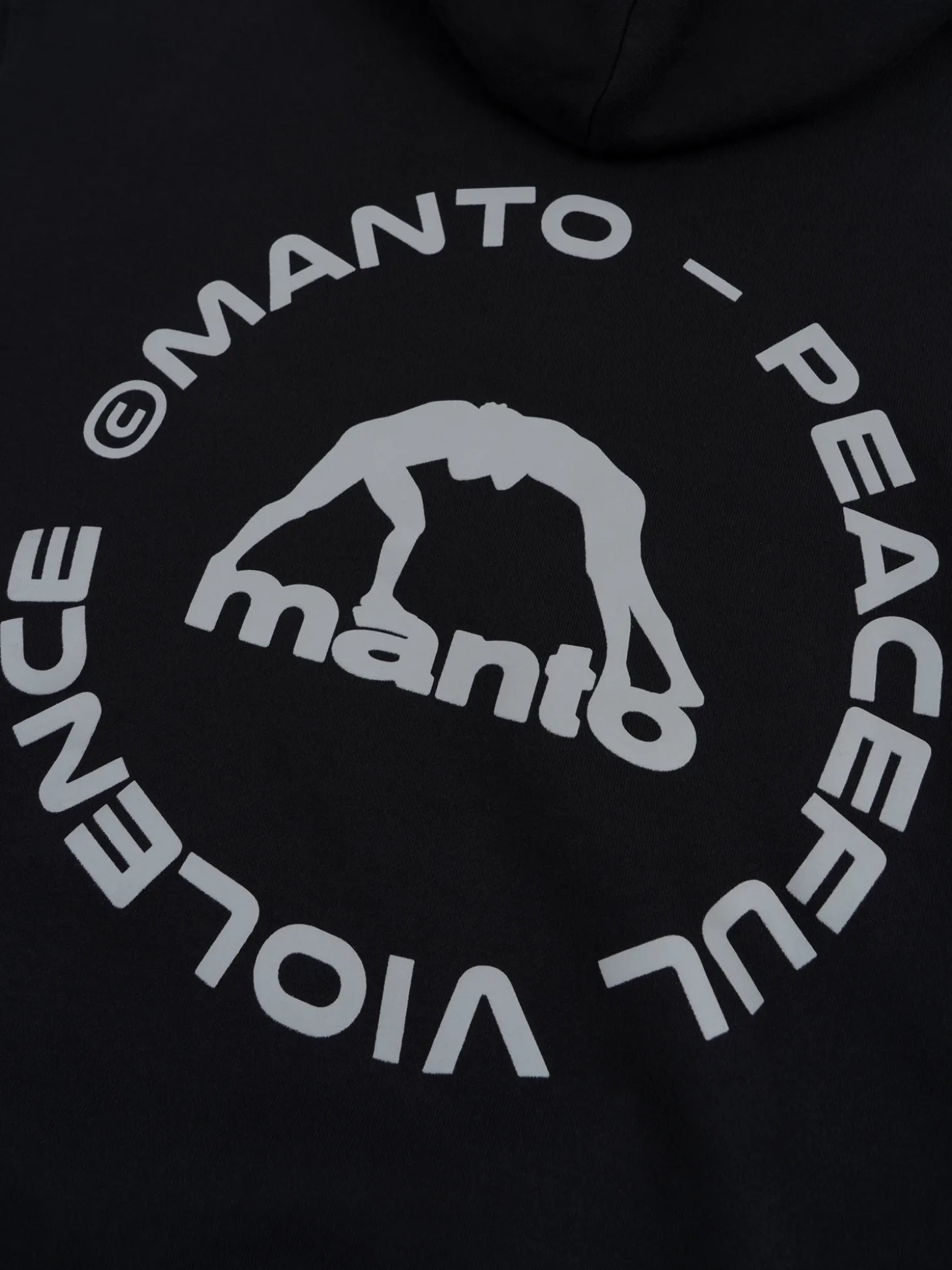 MANTO hoodie LABEL 25 OVERSIZE schwarz