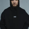MANTO hoodie LABEL OVERSIZE schwarz