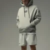 MANTO hoodie LABEL OVERSIZE heather gray