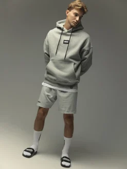 MANTO hoodie LABEL OVERSIZE heather gray