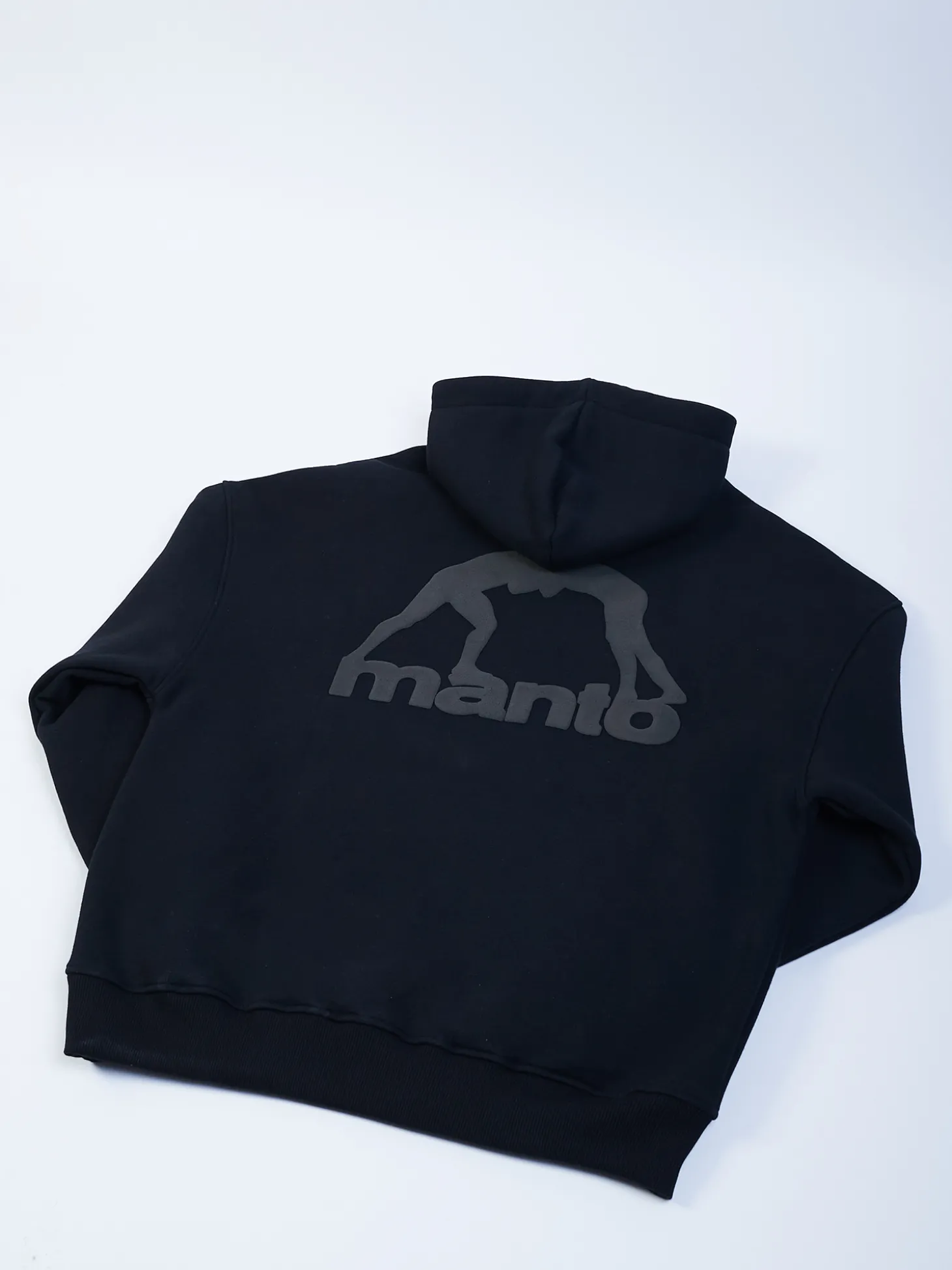 MANTO hoodie LABEL OVERSIZE schwarz