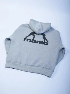 MANTO hoodie LABEL OVERSIZE heather gray
