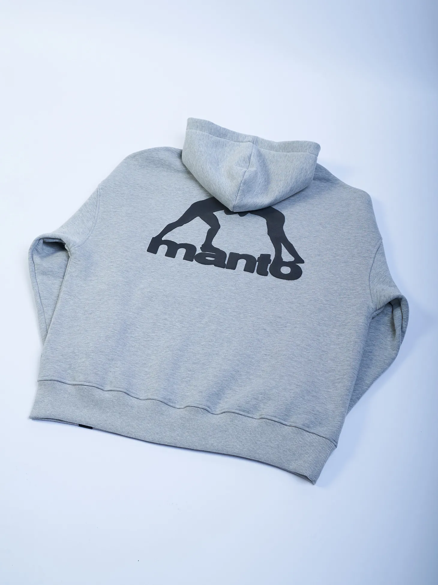 MANTO hoodie LABEL OVERSIZE heather gray