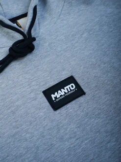 MANTO hoodie LABEL OVERSIZE heather gray