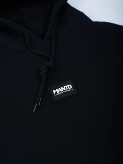 MANTO hoodie LABEL OVERSIZE schwarz