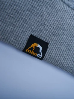 MANTO hoodie LABEL OVERSIZE heather gray