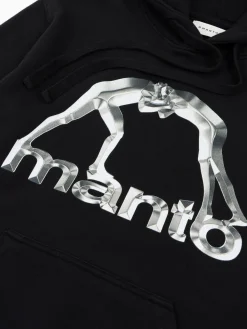 MANTO hoodie METAL 24  schwarz