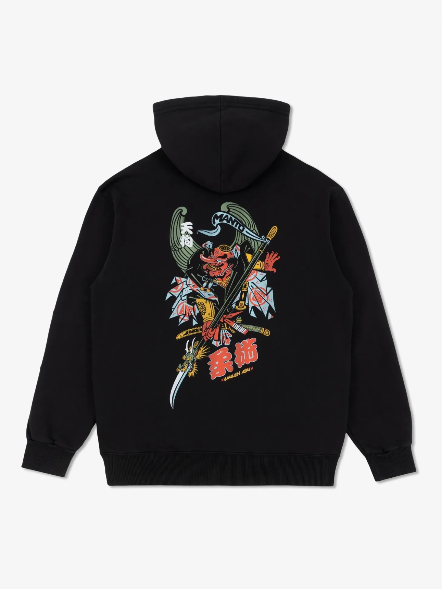 MANTO hoodie TENGU schwarz