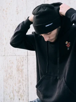 MANTO hoodie TENGU schwarz