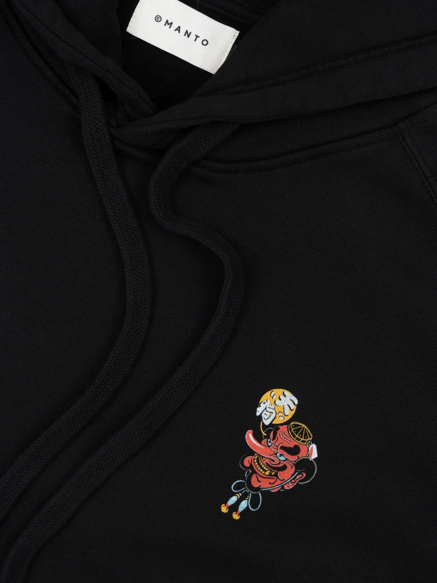 MANTO hoodie TENGU schwarz