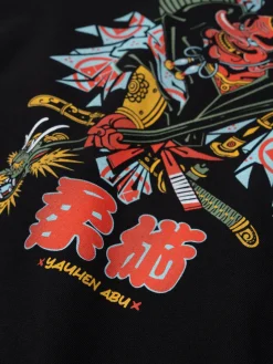 MANTO hoodie TENGU schwarz