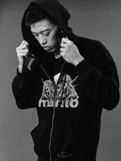 MANTO hoodie TREASURE ZONE schwarz