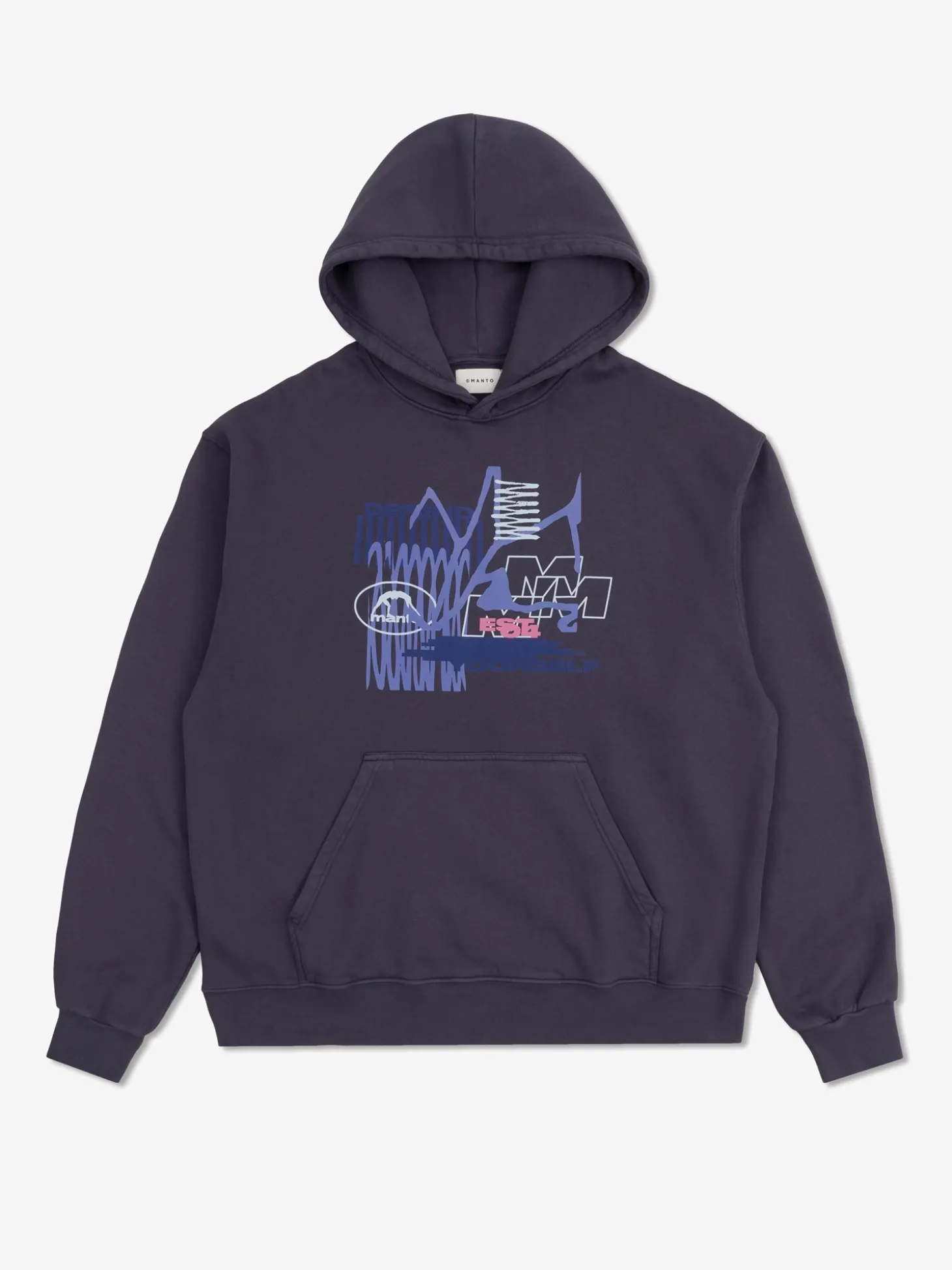 MANTO hoodie WIRE OVERSIZE purple