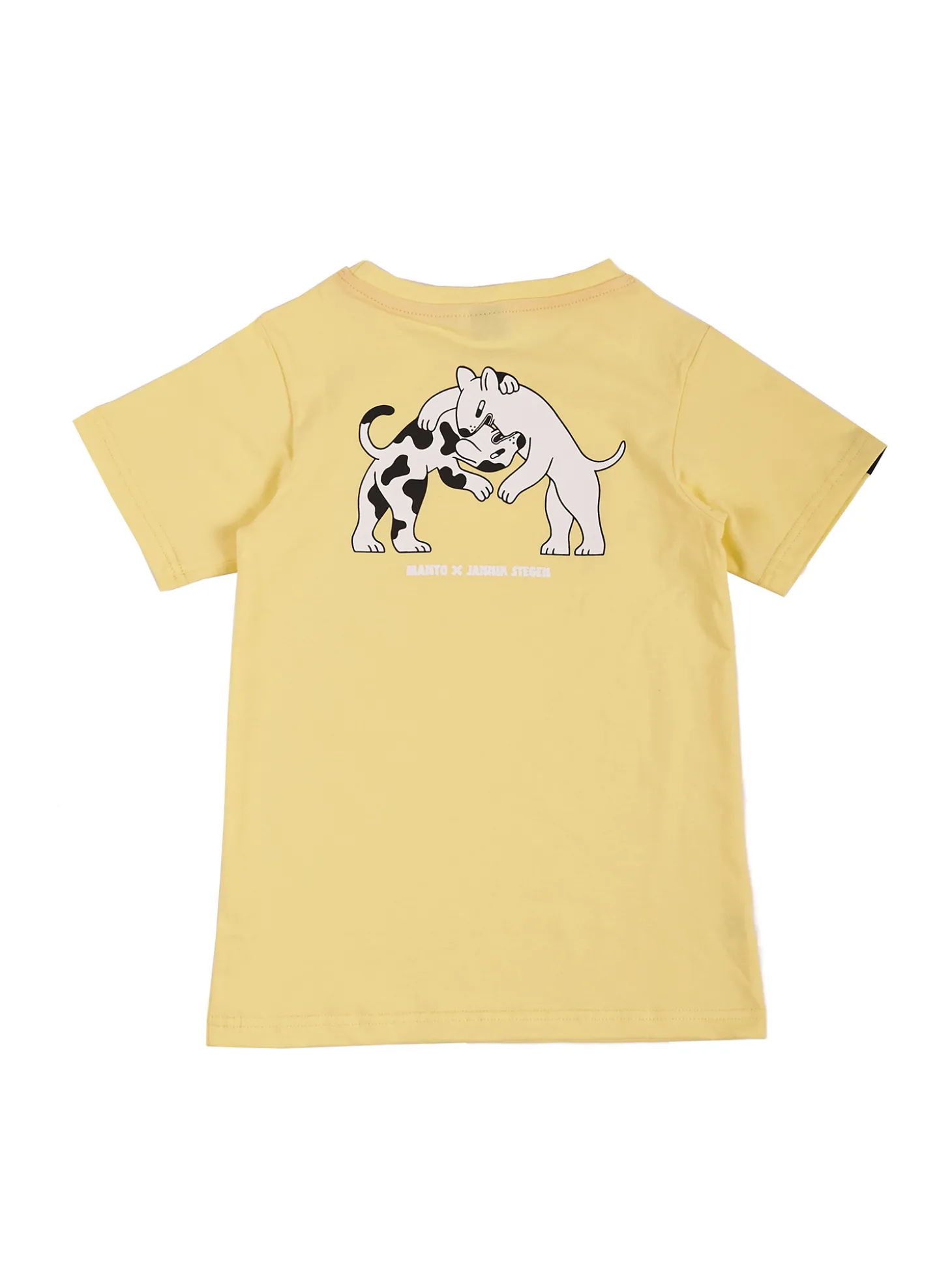 MANTO kinder t-shirt DOGS gelb