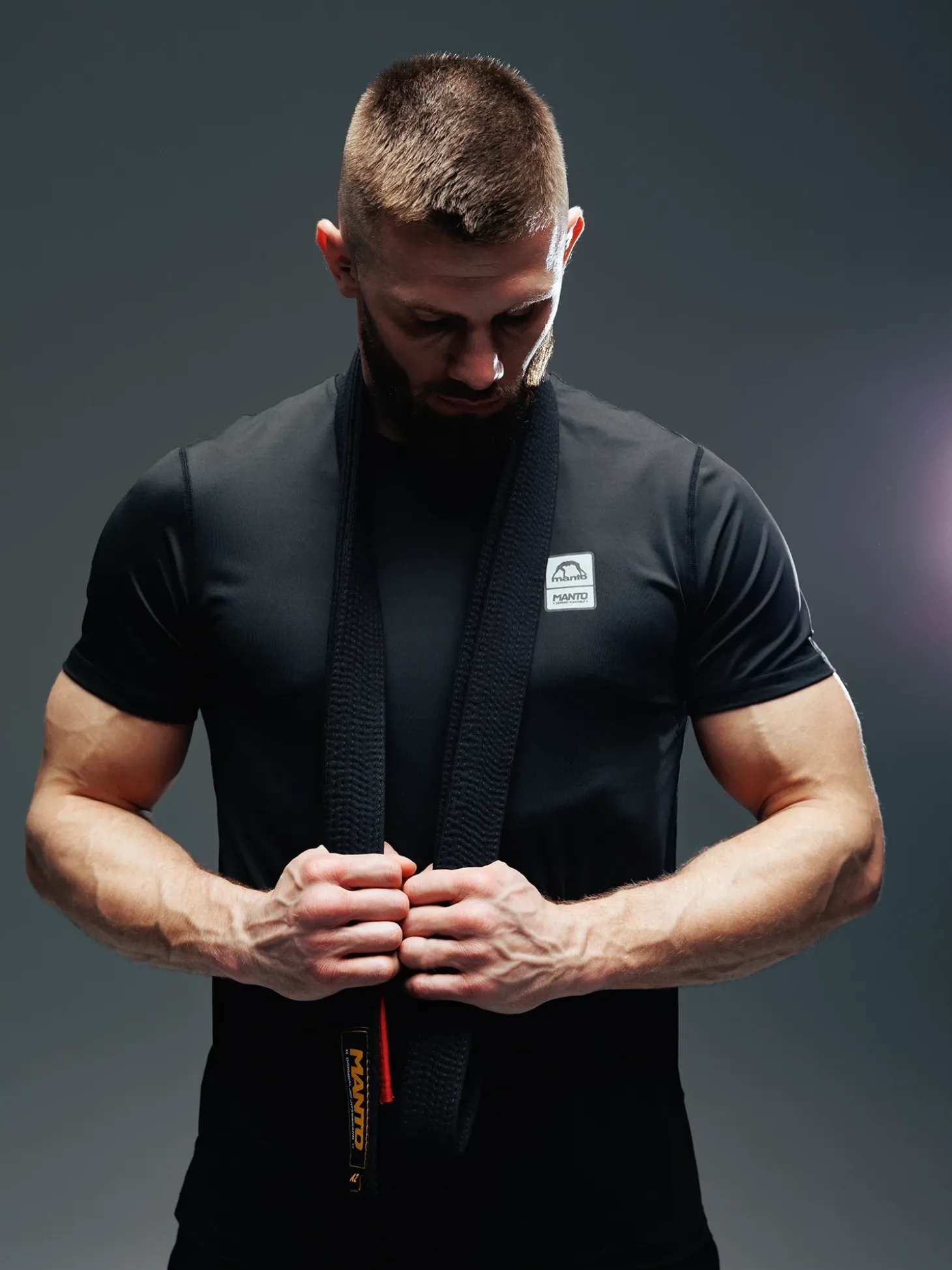 MANTO performance t-shirt PULSE schwarz