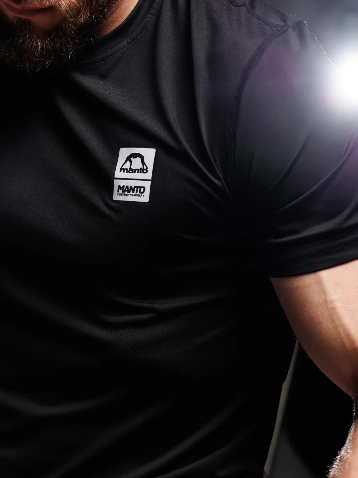 MANTO performance t-shirt PULSE schwarz