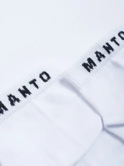 MANTO Socken LOGO weiss