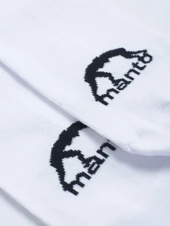 MANTO Socken LOGO weiss