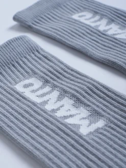 MANTO Socken LOGOTYPE 23 grau