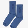 MANTO Socken LOGOTYPE blau