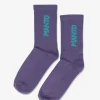 MANTO Socken LOGOTYPE lila