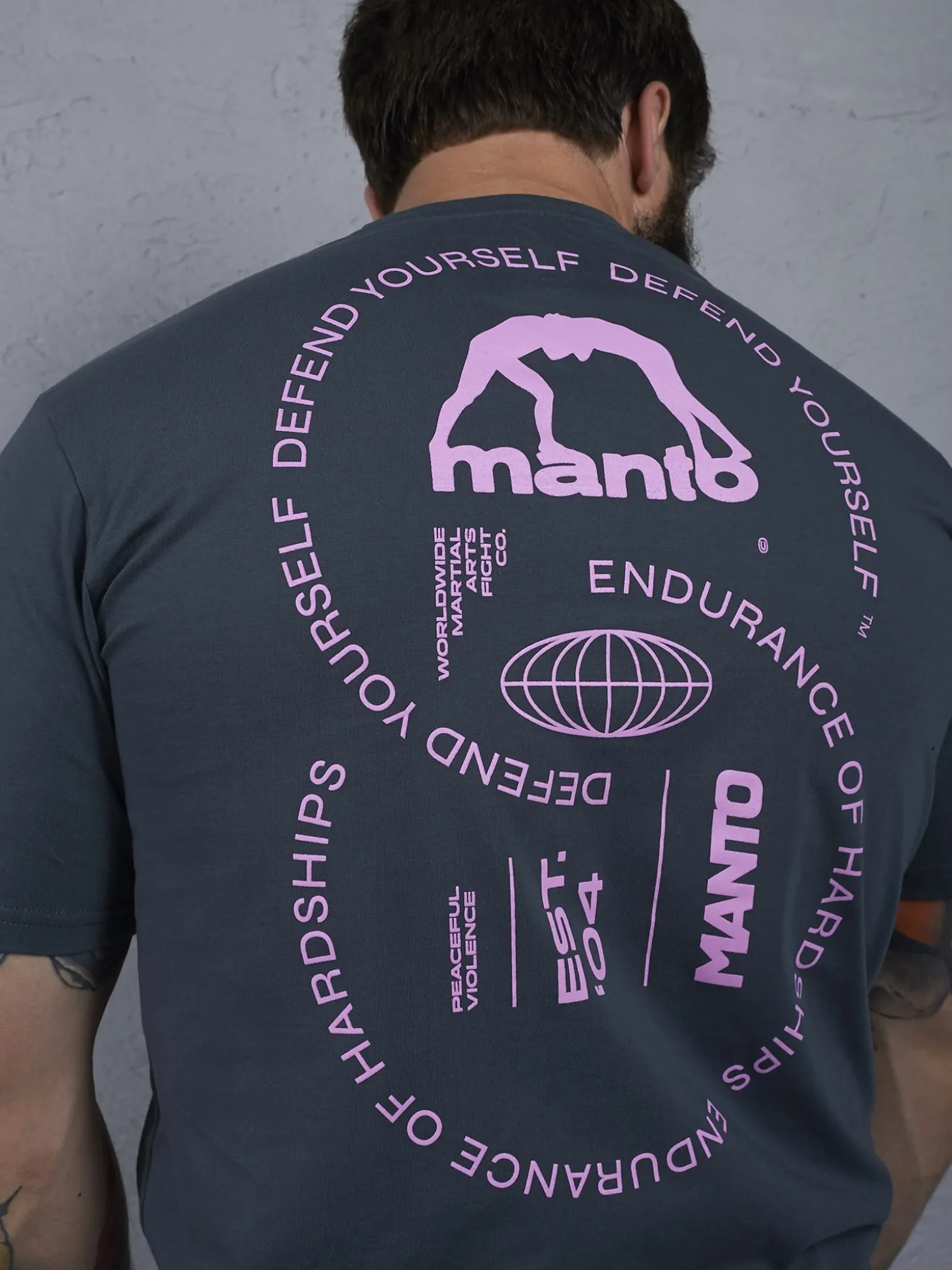 MANTO t-shirt AHEAD graphite