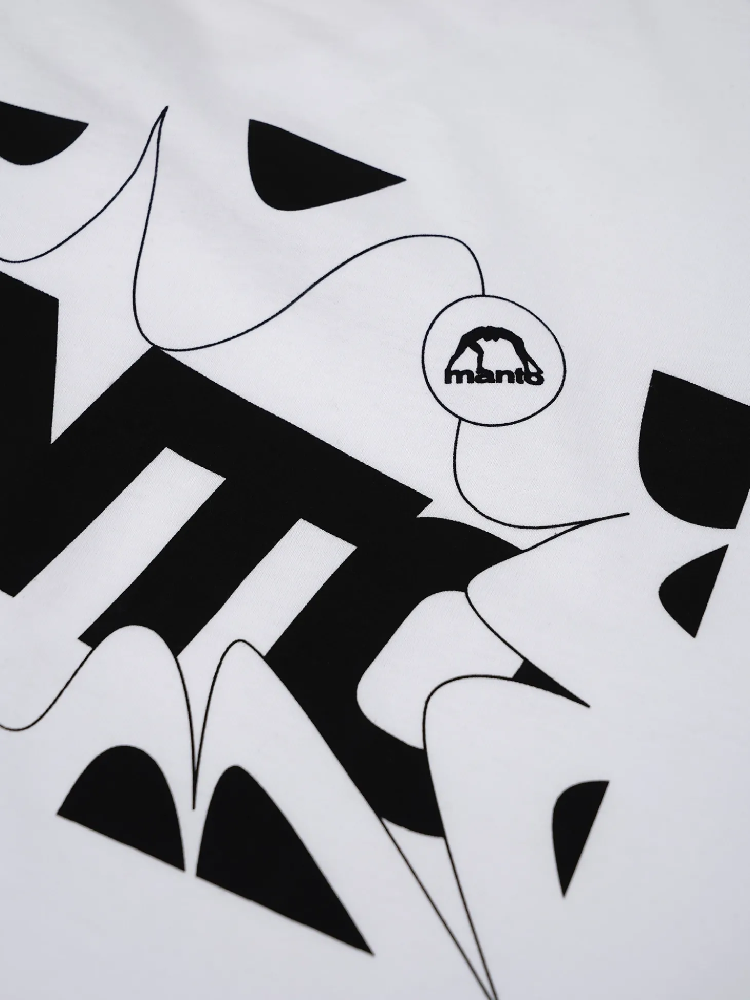 MANTO t-shirt BOOM weiss