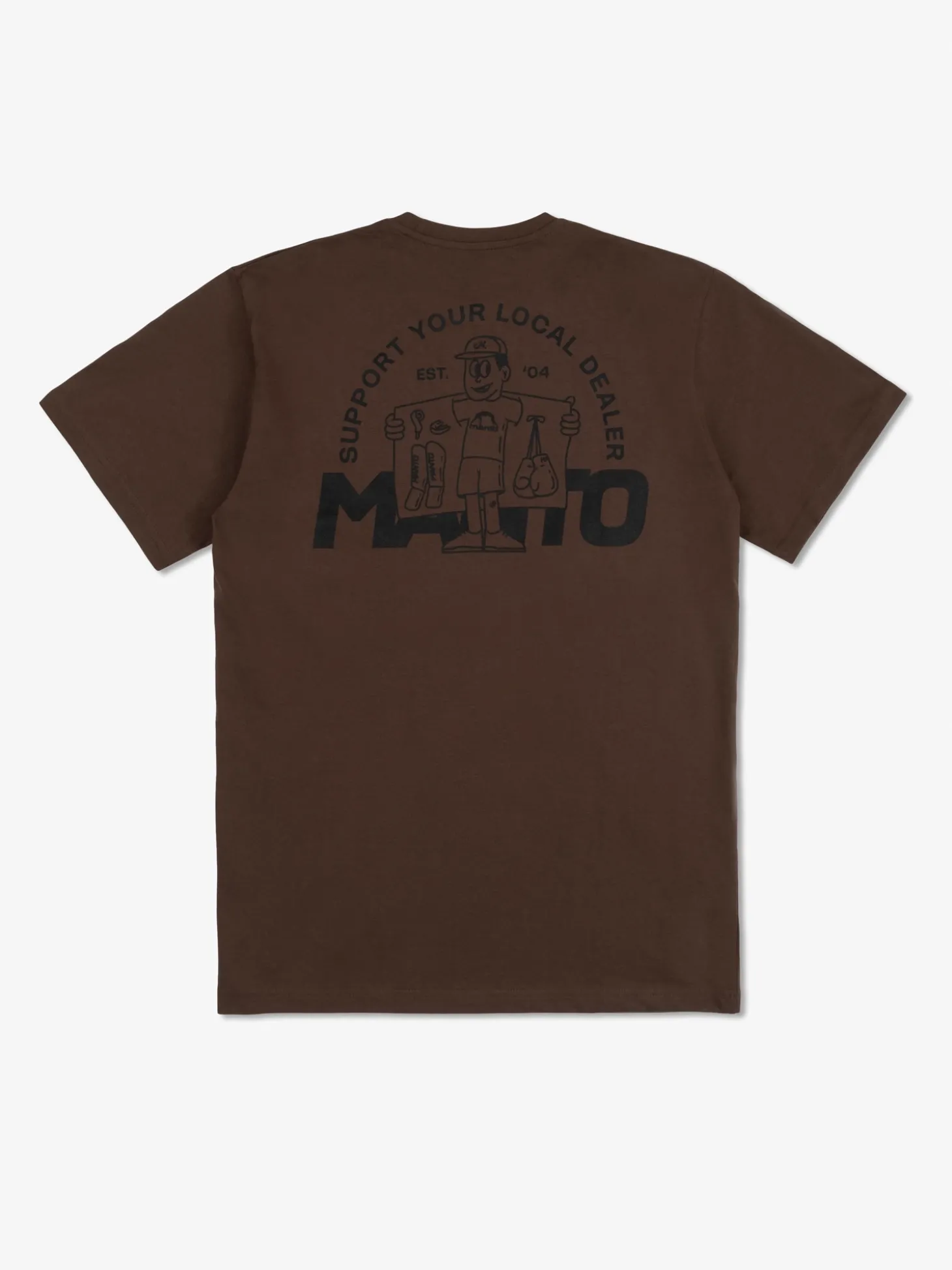 MANTO t-shirt DEALER braun