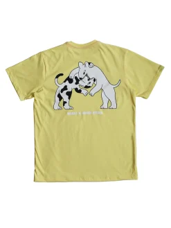 MANTO t-shirt DOGS gelb