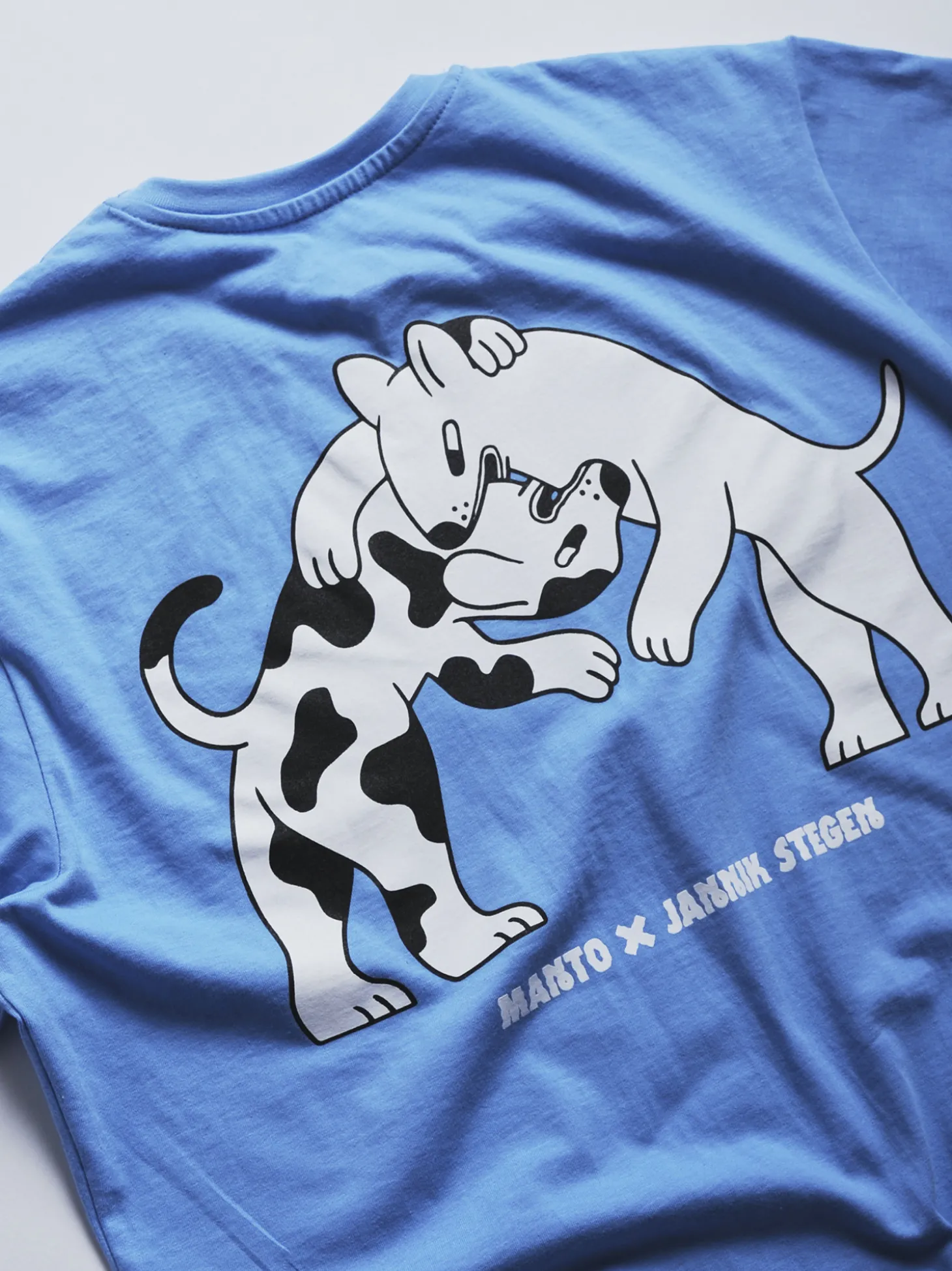 MANTO t-shirt DOGS hellblau