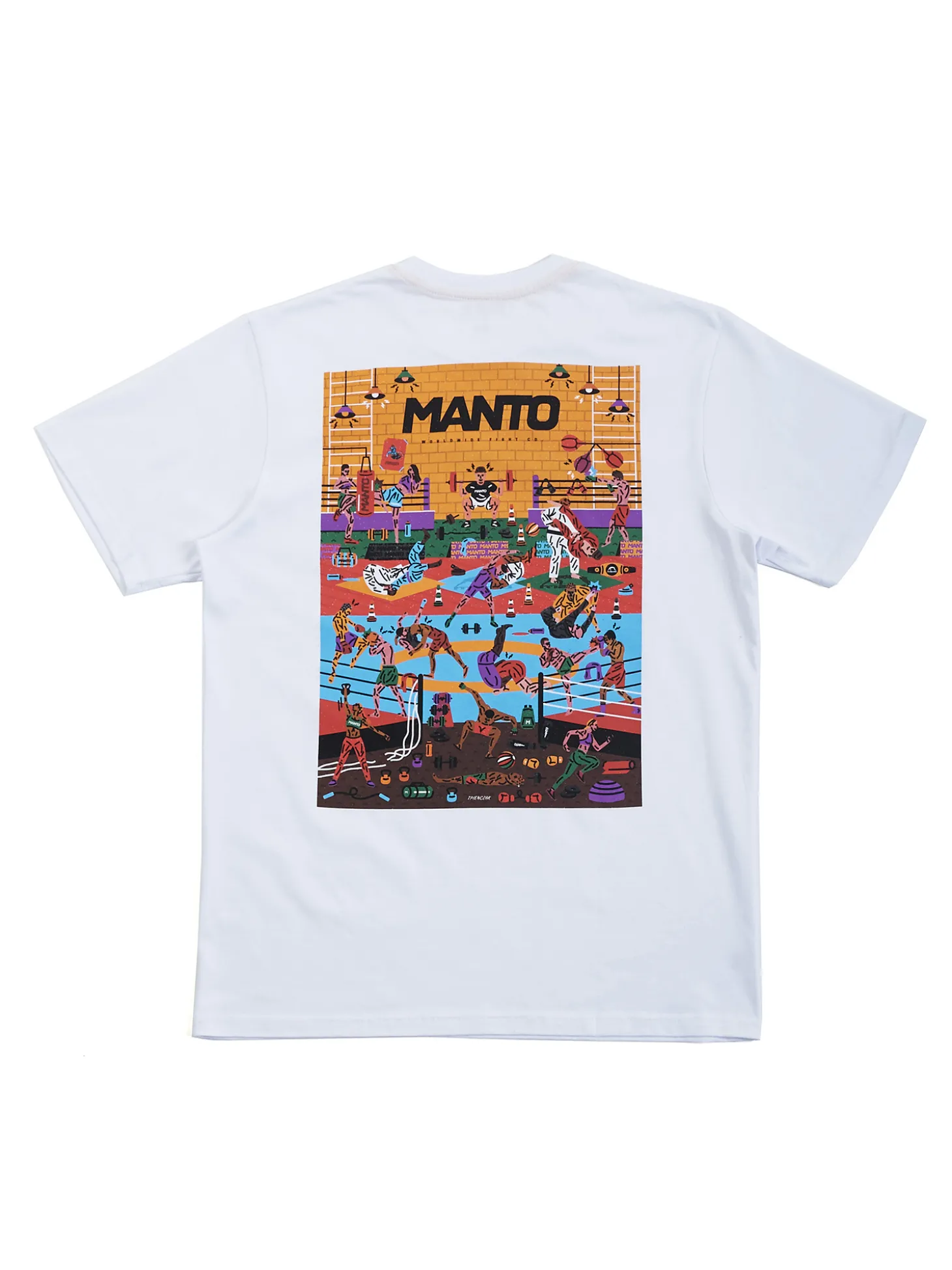MANTO t-shirt GYM 2.0 weiss
