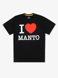 MANTO t-shirt I LOVE MANTO schwarz