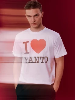 MANTO t-shirt I LOVE MANTO weiss